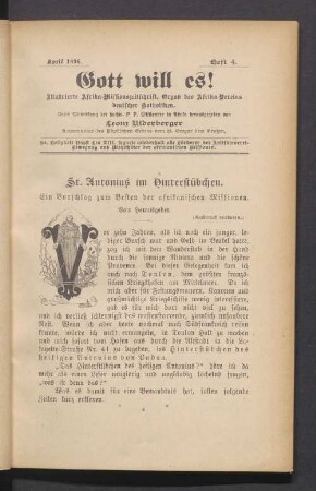 Heft 4. April 1896