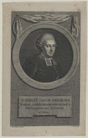 Bildnis des Johann Jacob Griesbach
