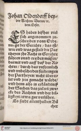 Vorrede an den Leser