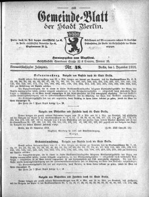 1918,48: Nr. 48, 1. Dezember 1918