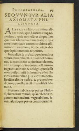 Sequuntur Alia Axiomata Philosophiae.