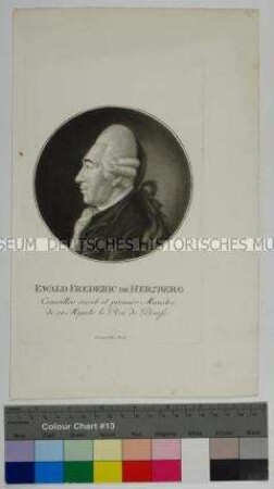 Porträt des preußischen Staatsmanns Ewald Friedrich Graf von Hertzberg