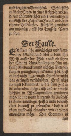 Der Faule.