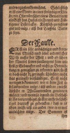 Der Faule.
