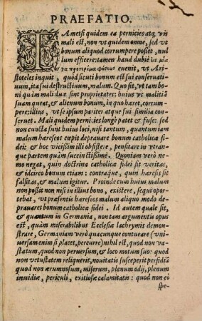 Theologiae Martini Lutheri trimembris epitome : nuper collecta Wormatiae durante colloquio