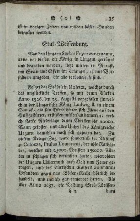 Stul- Weissenburg. - Constantinopel.