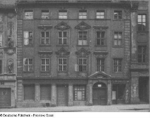 Bautzen, Innere Lauenstraße 4. Wohn- und Geschäftshaus (1720/1724). Straßenfront