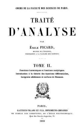 Tome 2: Traité d'analyse. Tome 2