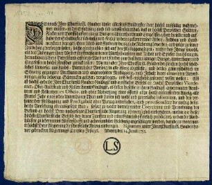 Kurfürstliche Verordnung gegen Müßiggang, Zechen, Verschwendung und Spielen