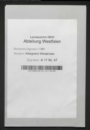 Verwaltung der Krondomäne Büren