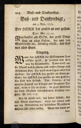 224-248, Buß- und Dankpredigt