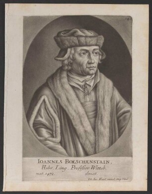 Porträt Johann Böschenstein (1472-1540)