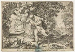 Tiresias tötet die Schlangen