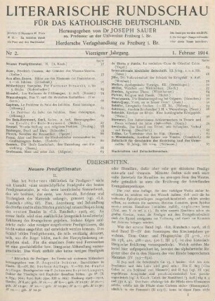 57-62 Neuere Predigtliteratur : II.