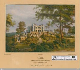 Villa Sr. K. H. des Kronprinzen Carl von Württemberg : erbaut vom Hofbaumeister Leins