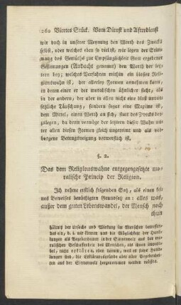 §. 2. Das dem Religionswahne entgegengesetzte moralische Princip der Religion