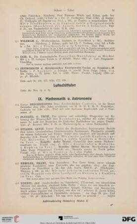 IX. Mathematik u. Astronomie (Nr. 274-281)