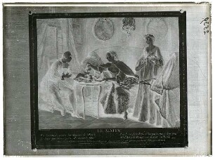 Kupferstich "Le Matin" (Nicolas De Larmessin nach Nicolas Lancret)