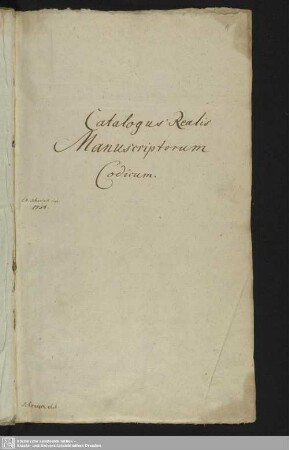 Catalogus realis manuscriptorum codicum - Bibl.Arch.I.Ba,Vol.133