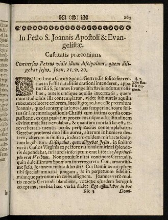 261-288, In Festo S. Joannis Apostoli & Evangelistae. - In eodem Festo.