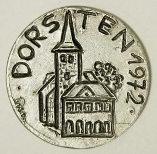 Plakette, Dorsten 1972 (Titel montan.dok)