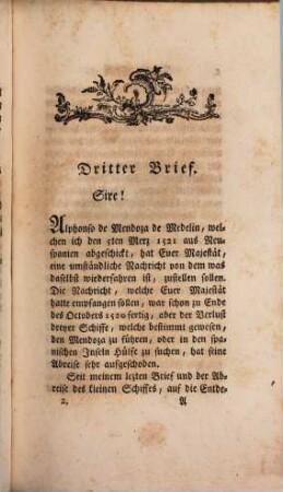 Briefe des Ferdinand Cortes an Kayser Carl den Fünften über die Eroberung von Mexico. 2
