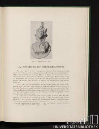 [IV.] Das Nachleben der Dekorationsweise.