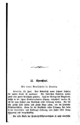 Die neue Realschule in Stettin : Sprechsaal