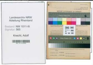 Entnazifizierung Adolf Knecht , geb. 20.02.1900 ()