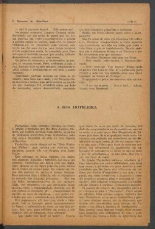 A boa hoteleira