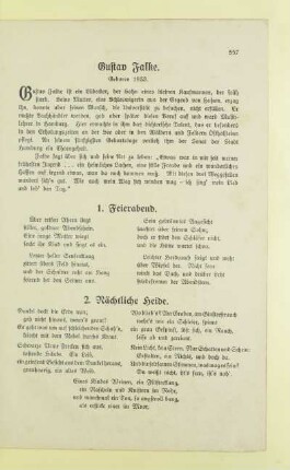 Gustav Falke. Geboren 1853