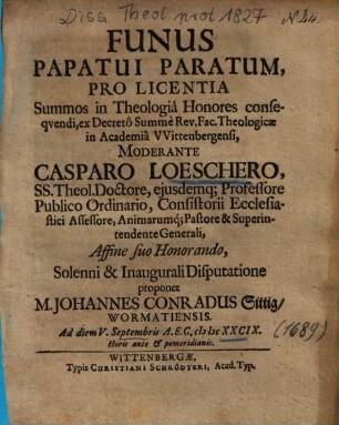 Funus Papatui Paratum