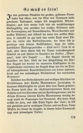 So muß es sein!