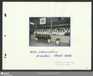 Auftritt des Bergsteigerchores zum 40. Jubiläum der BSG Lokomotive Dresden