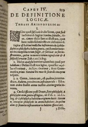Caput IV. De Definitione Logicæ.