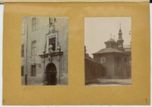 Jesuitenkirche, Hall/Tirol: Ansicht, Ansicht Portal (aus: Skizzen- und Fotoalbum 13)