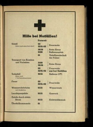 Hilfe bei Notfällen