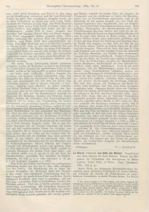 606-607 [Rezension] Le Blant, Edmond, Los Actes des Martyrs