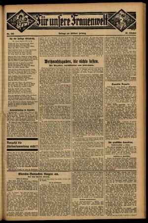 Dritte Ausgabe vom Donnerstag, den 29. Oktober 1931.