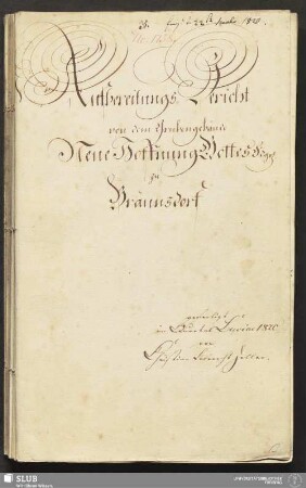 Aufbereitungs-Bericht von dem Grubengebäude Neue Hoffnung Gottes Fdgr. zu Bräunsdorf - 18.6429 4.