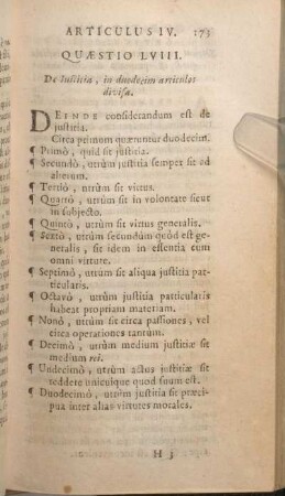 Quaestio LVIII. De Iustitia, in duodecim articulos divisa.