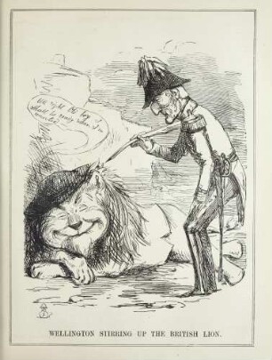 Wellington stirring up the British Lion