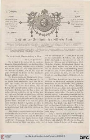Heft 15 (26. Januar 1882)