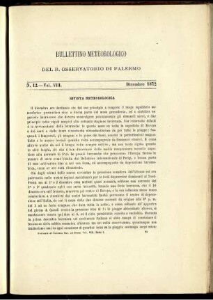 N. 12 - Vol. VIII. Dicembre 1872