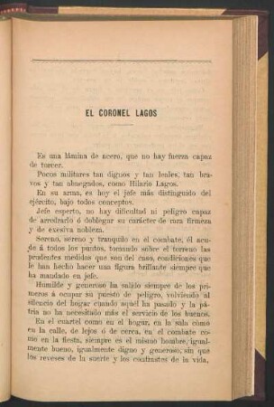 El coronel Lagos