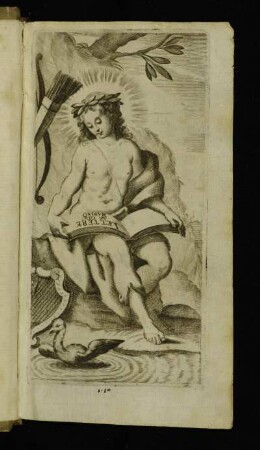 Amor : Amor, Frontispiz. Kupferstich; 122 x 61 mm (Plattenrand). Aus: Marino, Giambattista, Lettere. Venedig, 1673. Dresden: SLUB Epist.1012