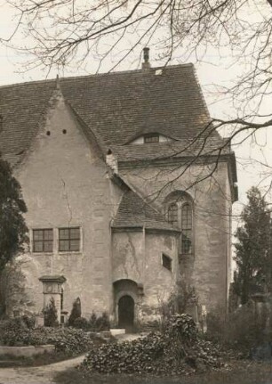 Niederrödern. Dorfkirche. Chorhaus von Süden