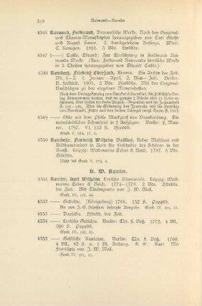 K. W. Ramler (Nr. 4551 - 4572)