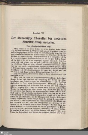 Kapitel XI. Der ökonomische Charakter der modernen Arbeiter-Konsumvereine