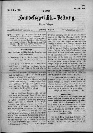 No. 21/22. 1. Juni 1872